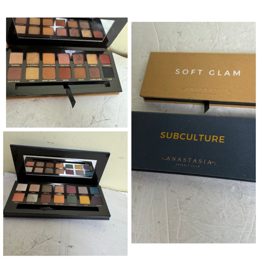 Anastasia Beverly Hills NEW 2 Soft Glam & Subculture Eyeshadow Palettes MakeUp
